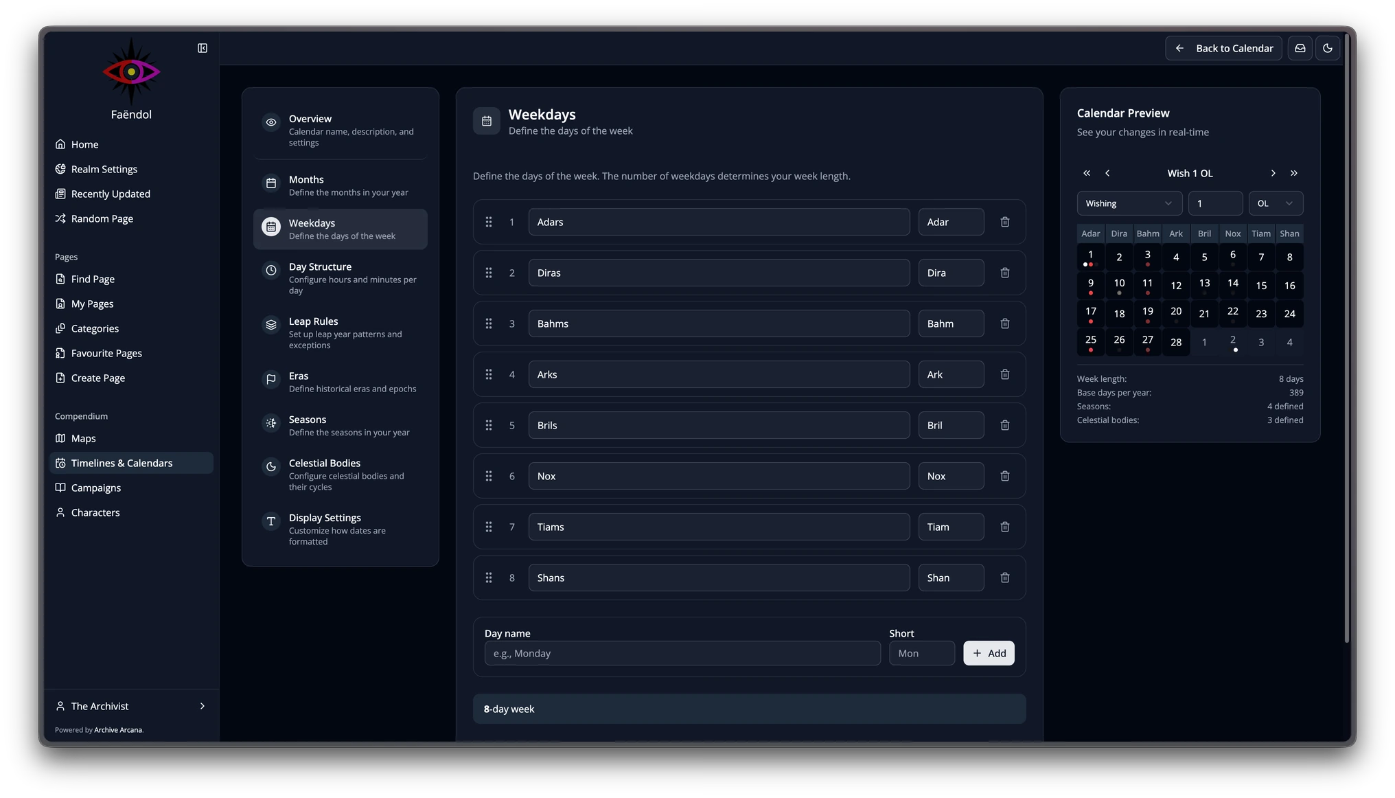 Easily create your very own calendar
